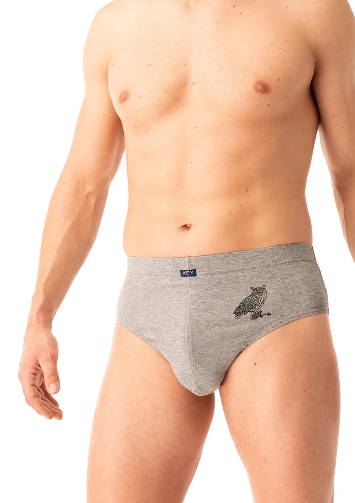 Slipy męskie bawełniane (2pack) uniwersalny krój z wewnętrzną gumą w pasie MPP 703 Key