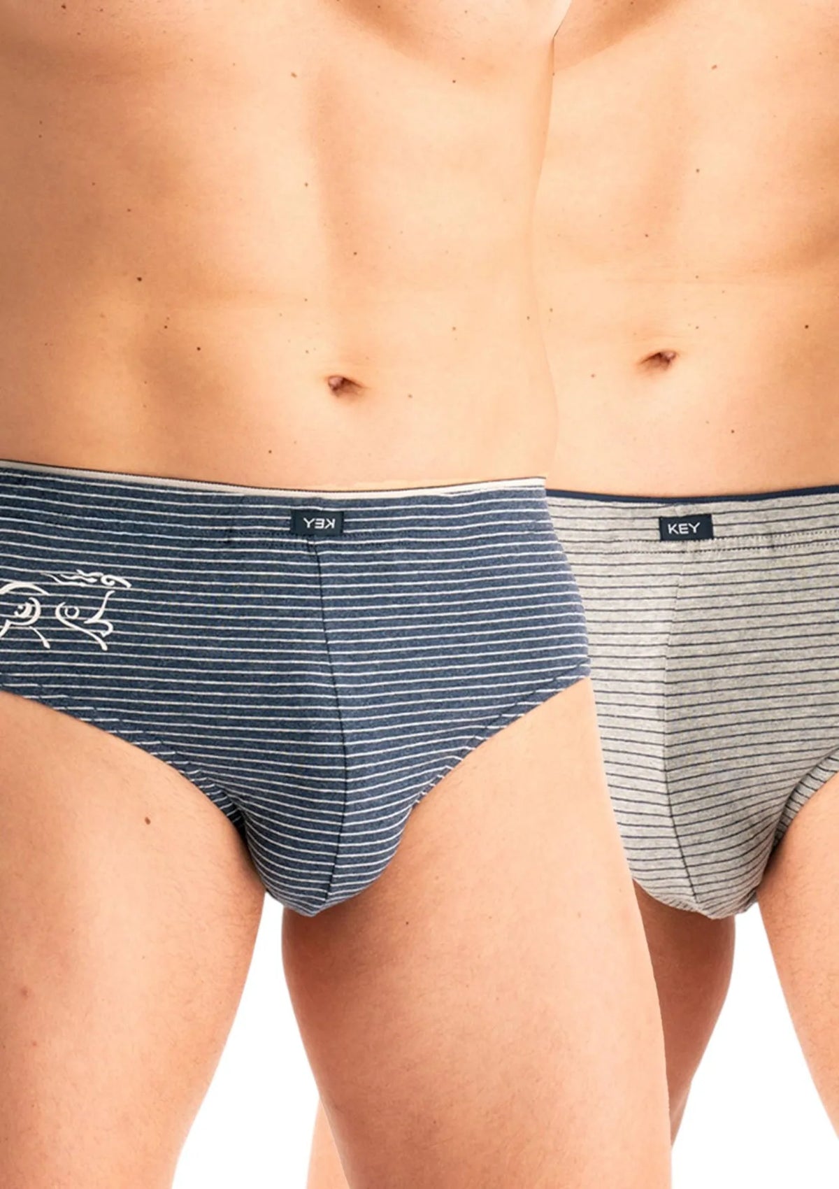 Slipy męskie bawełniane (2pack) uniwersalny krój z wewnętrzną gumą MPP 354 Key