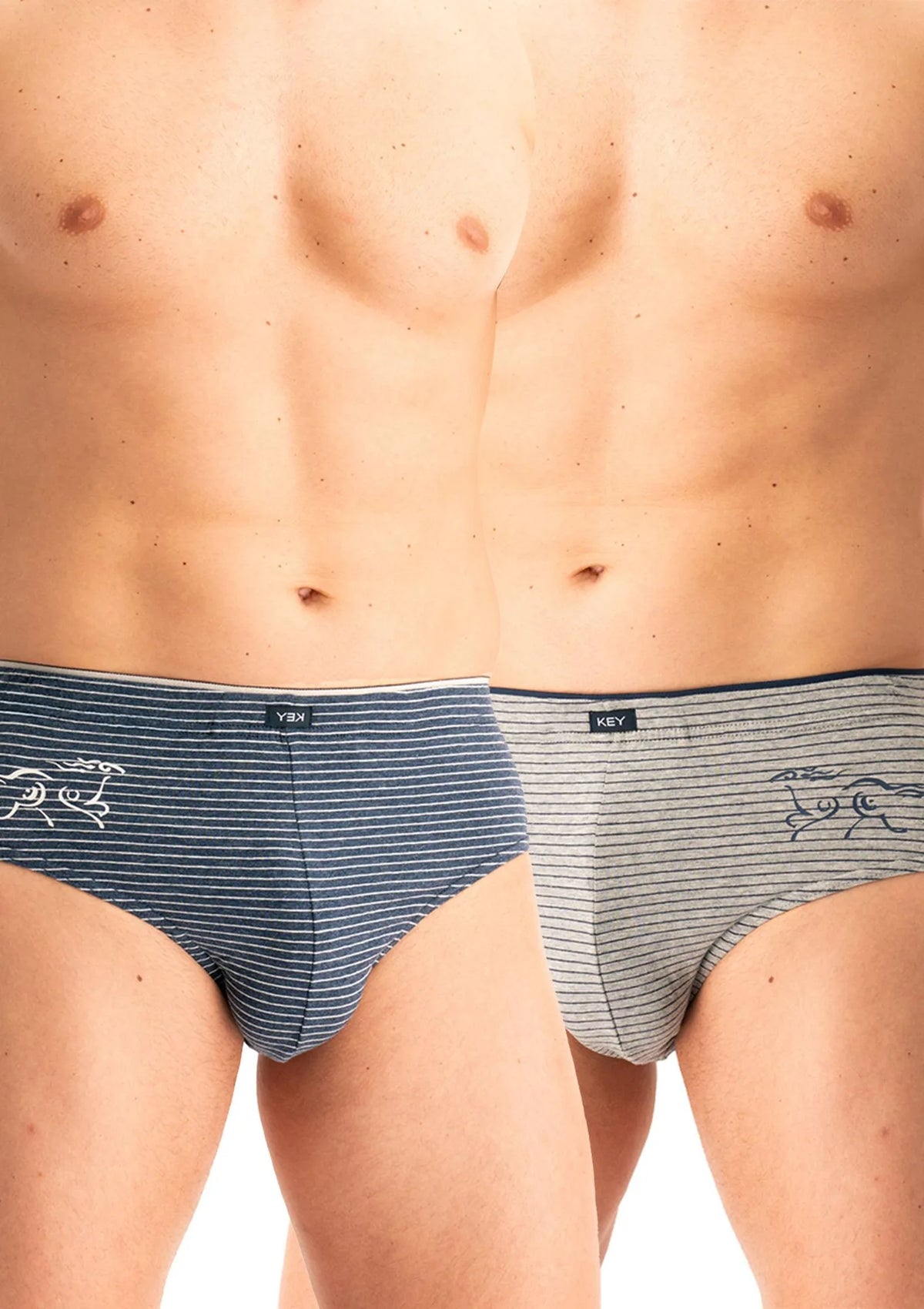 Slipy męskie bawełniane (2pack) uniwersalny krój z wewnętrzną gumą MPP 354 Key