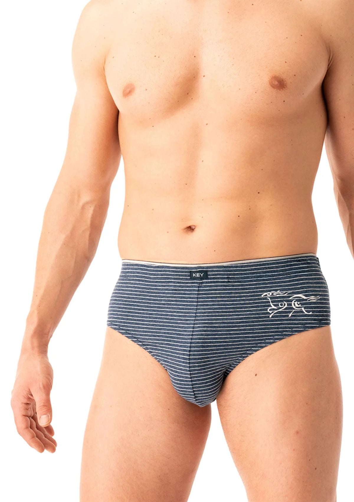 Slipy męskie bawełniane (2pack) uniwersalny krój z wewnętrzną gumą MPP 354 Key