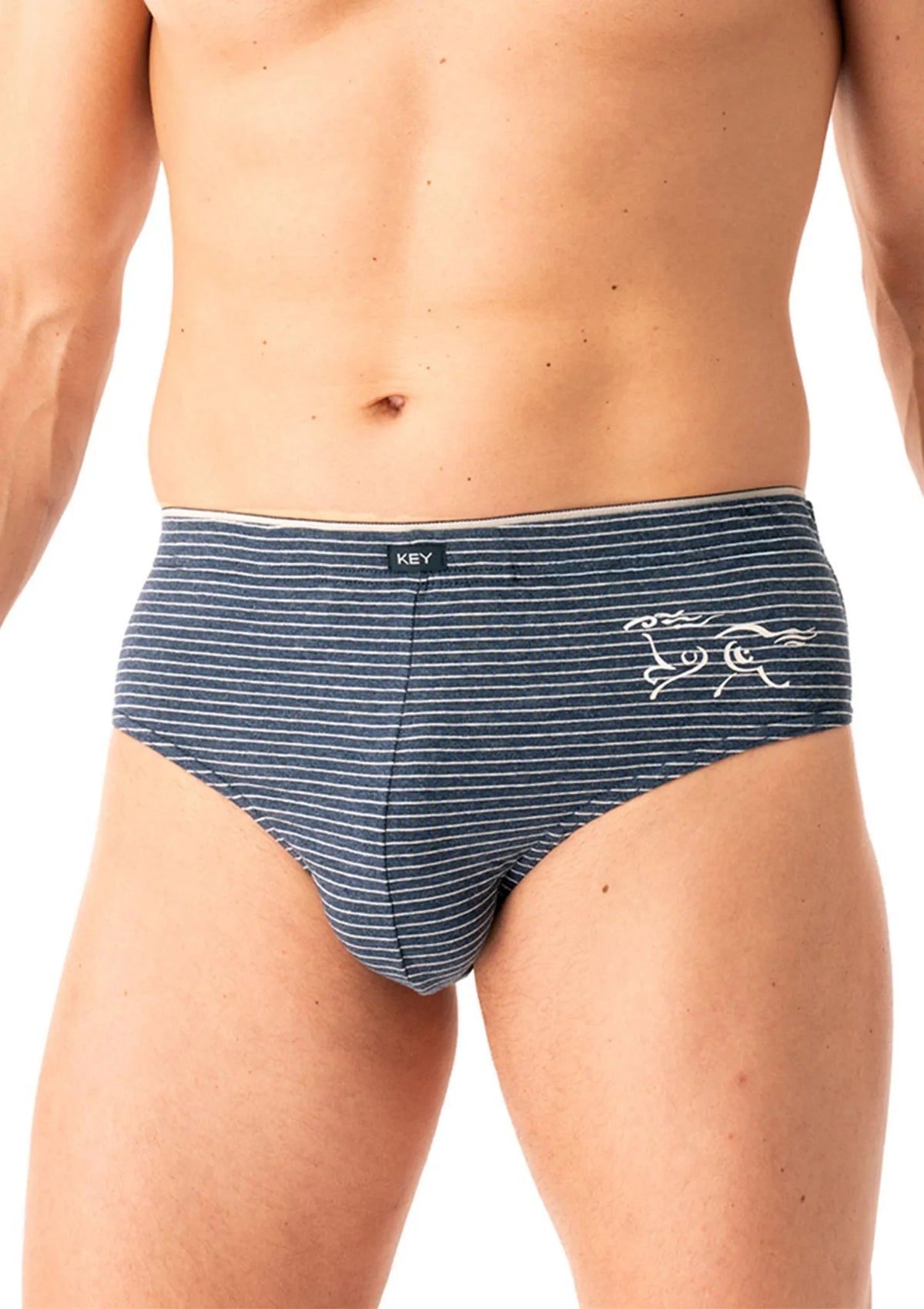 Slipy męskie bawełniane (2pack) uniwersalny krój z wewnętrzną gumą MPP 354 Key