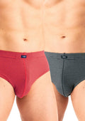Slipy męskie bawełniane (2pack) w drobne paski model uniwersalny MPP 328 Key