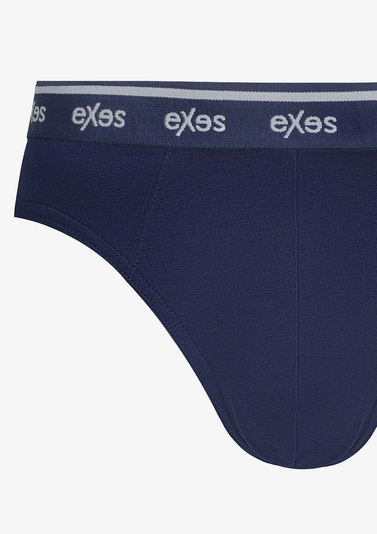 Slipy męskie bawełniane (3pack) w sportowym stylu z zewnętrzną gumą 3.92 Exes