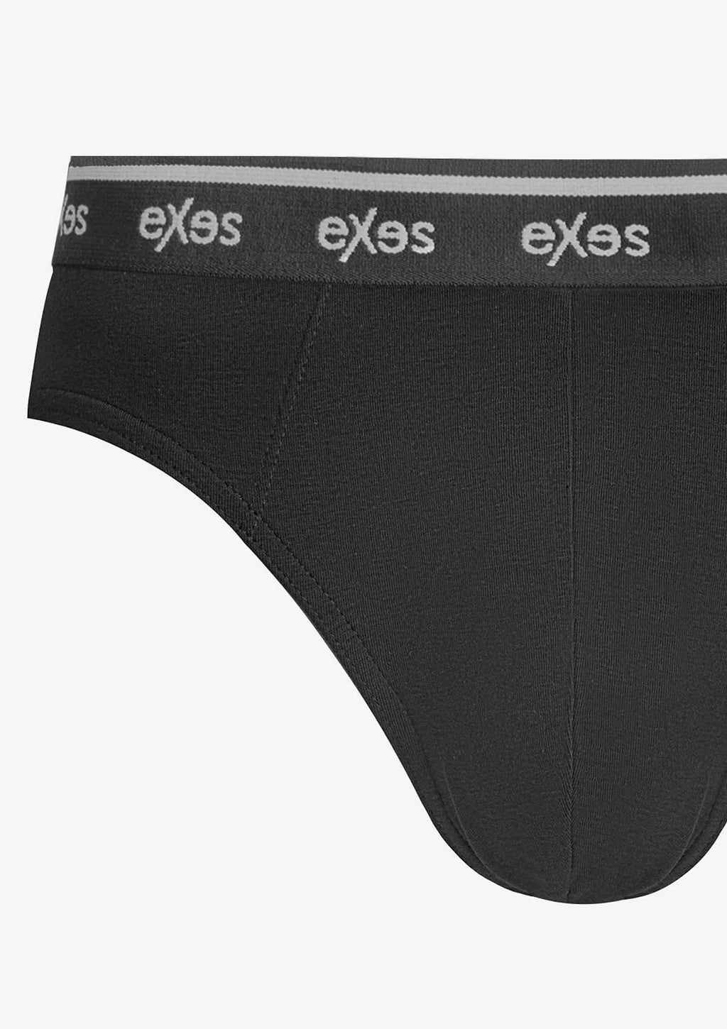 Slipy męskie bawełniane (3pack) w sportowym stylu z zewnętrzną gumą 3.92 Exes