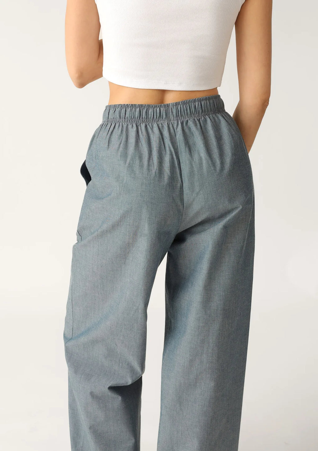 Spodnie damskie bawełniane długie denim LH420-16 Naviale