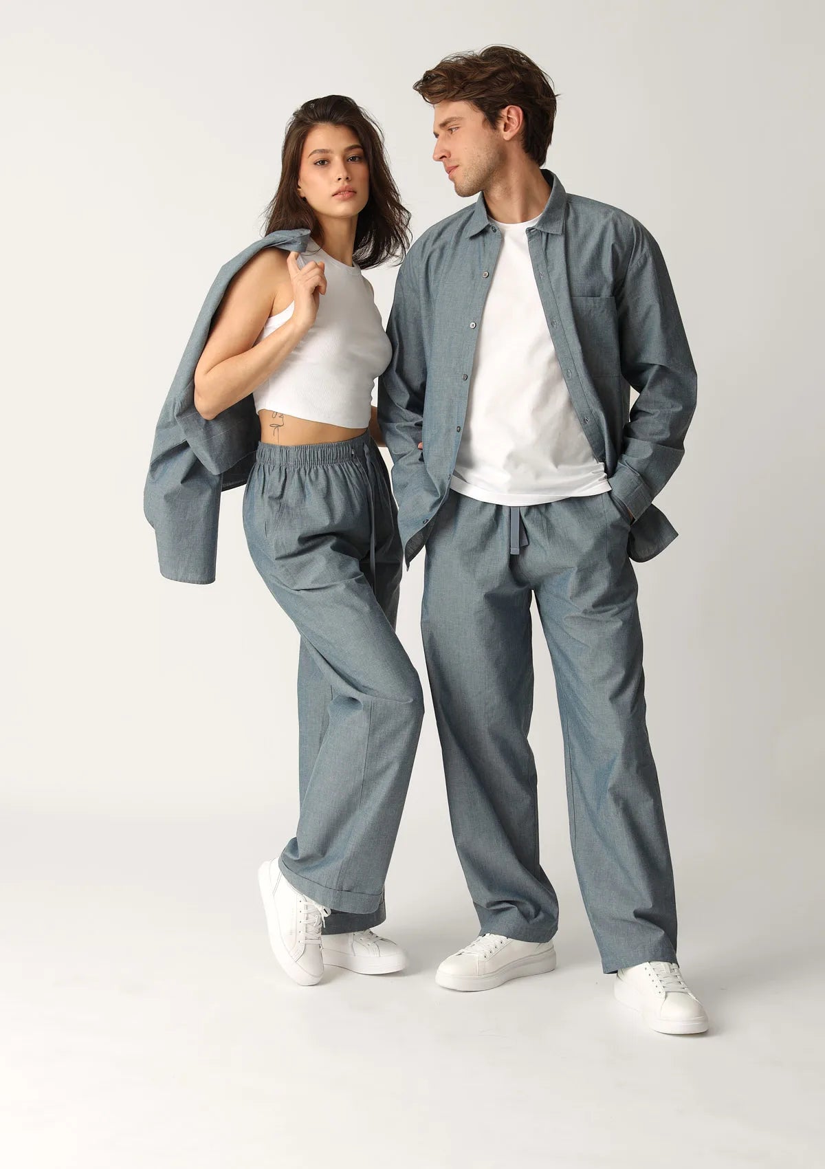 Spodnie męskie bawełniane denim MH420-03 Naviale