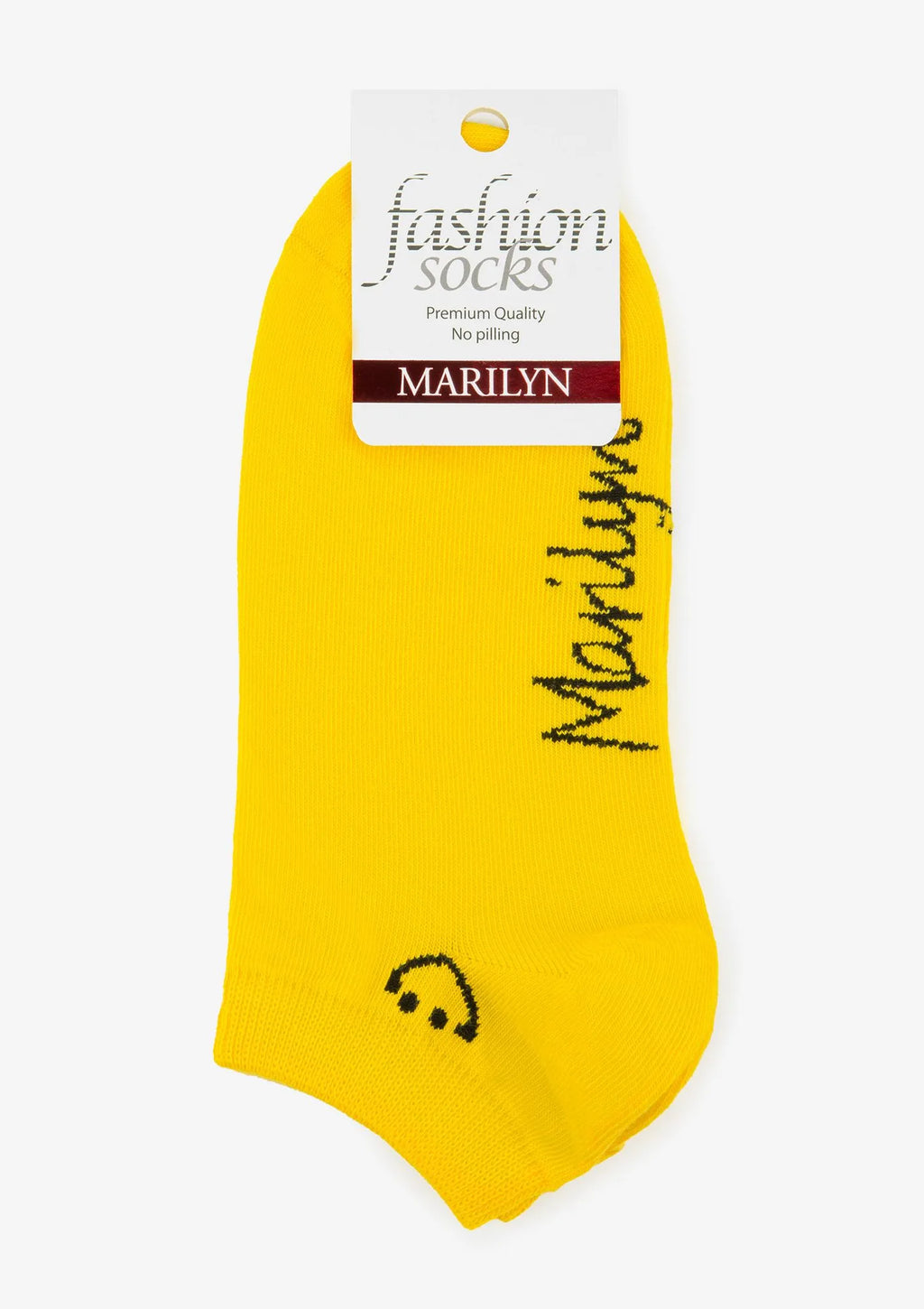 Stopki damskie w entuzjastycznym kolorze z uśmiechem Marilyn