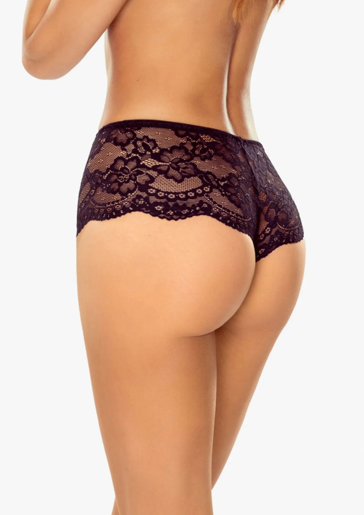 Stringi damskie koronkowe z wysokim stanem Elif 5039 Lapinee