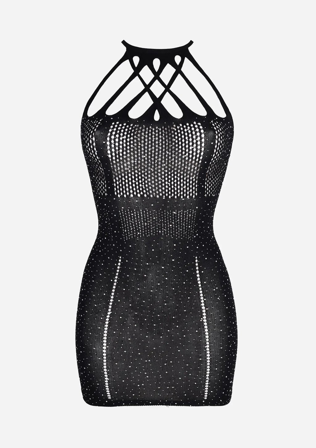 Sukienka erotyczna ozdobiona diamencikami H17 Hot Marilyn