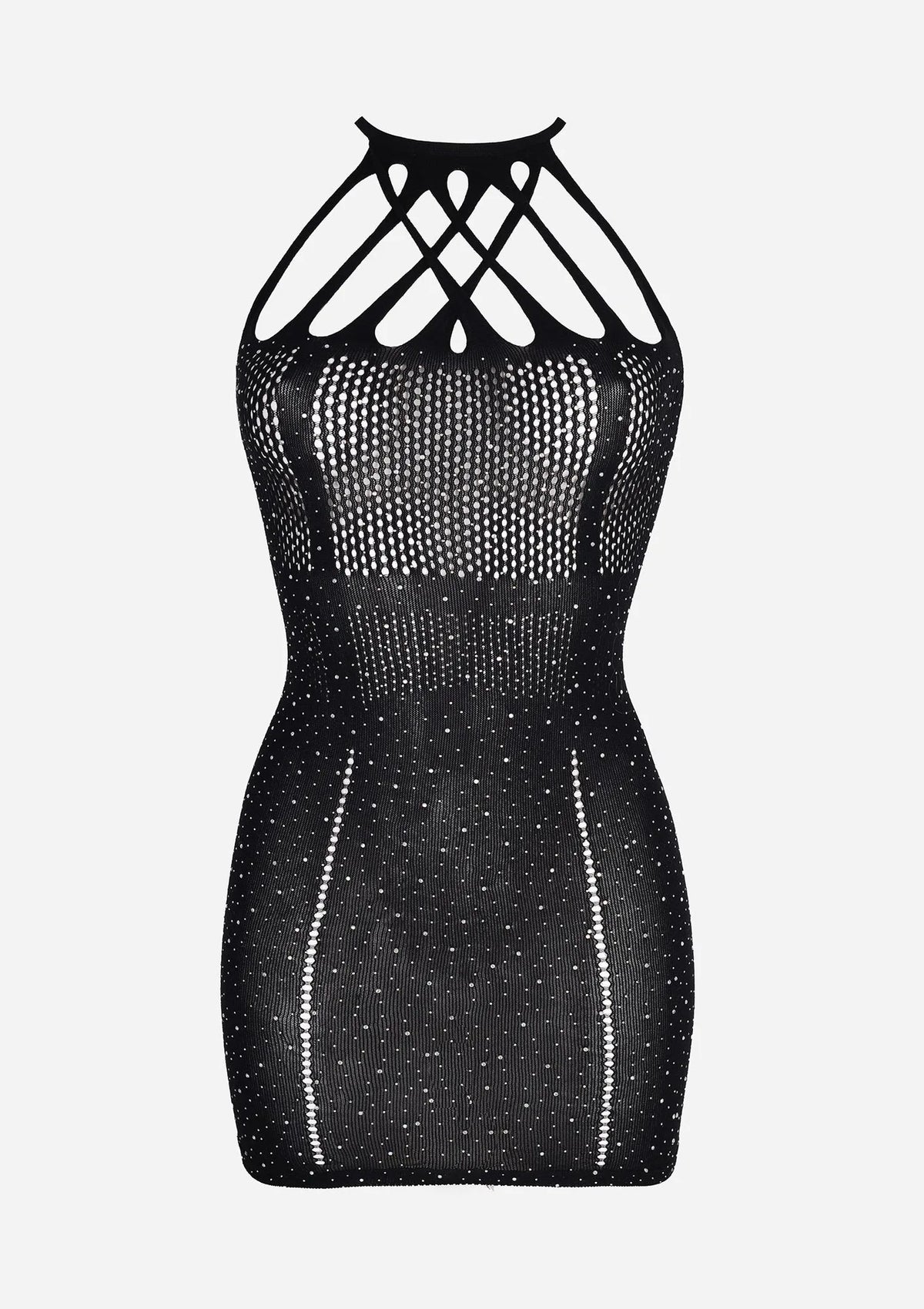 Sukienka erotyczna ozdobiona diamencikami H17 Hot Marilyn