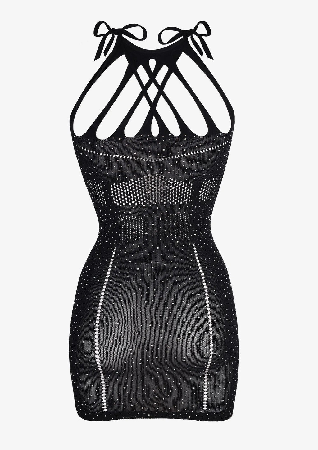 Sukienka erotyczna ozdobiona diamencikami H17 Hot Marilyn