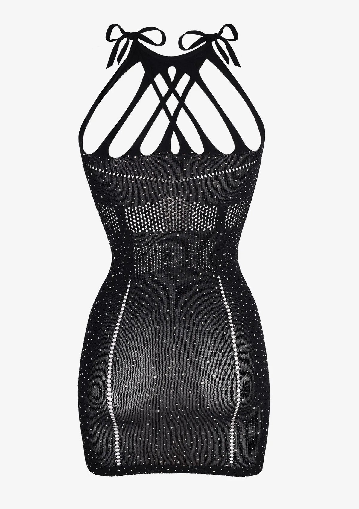 Sukienka erotyczna ozdobiona diamencikami H17 Hot Marilyn