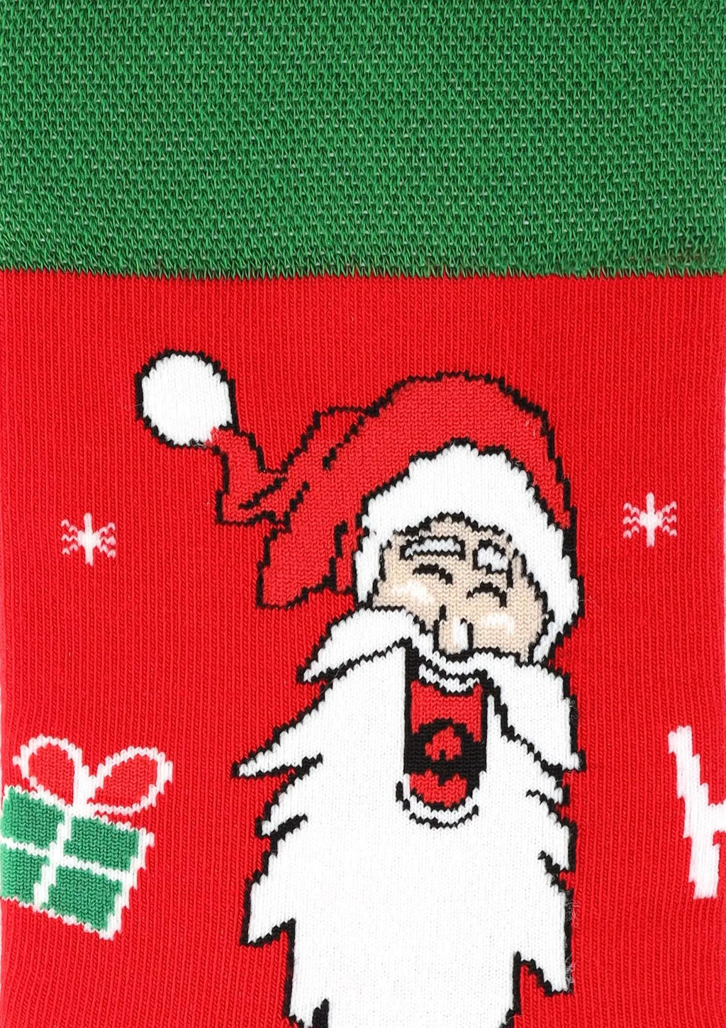 Świąteczne skarpetki męskie z wesołym Mikołajem Santa Smile Marilyn