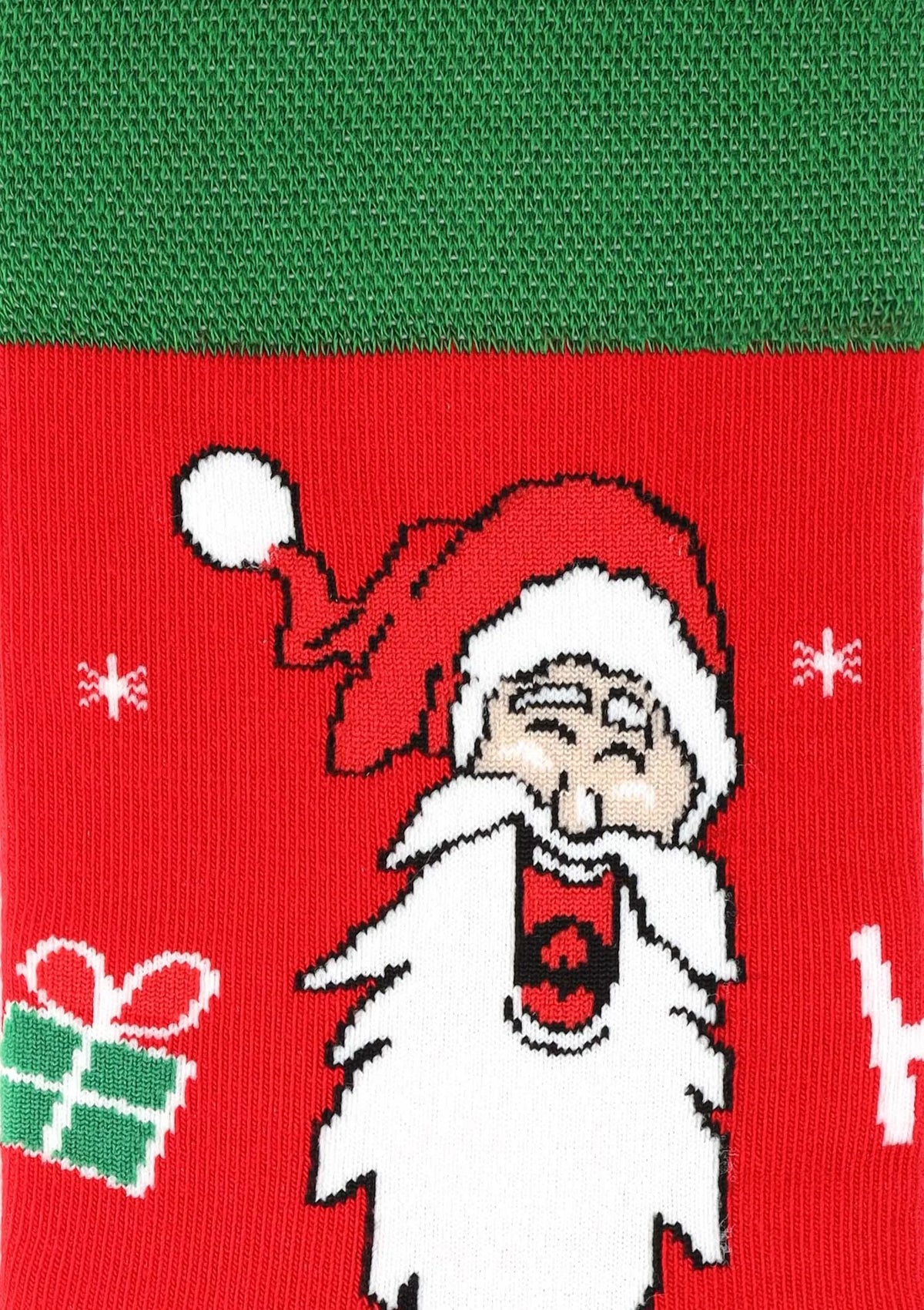 Świąteczne skarpetki męskie z wesołym Mikołajem Santa Smile Marilyn
