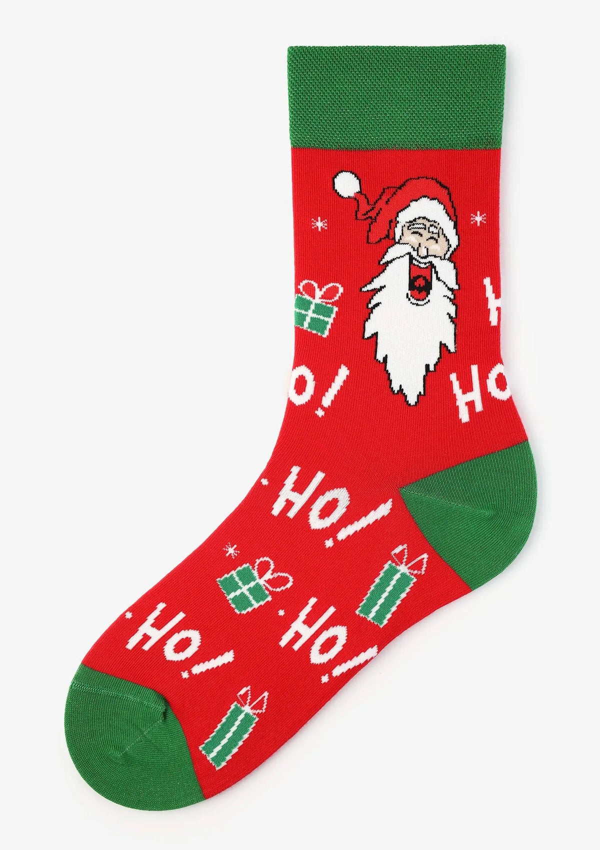 Świąteczne skarpetki męskie z wesołym Mikołajem Santa Smile Marilyn