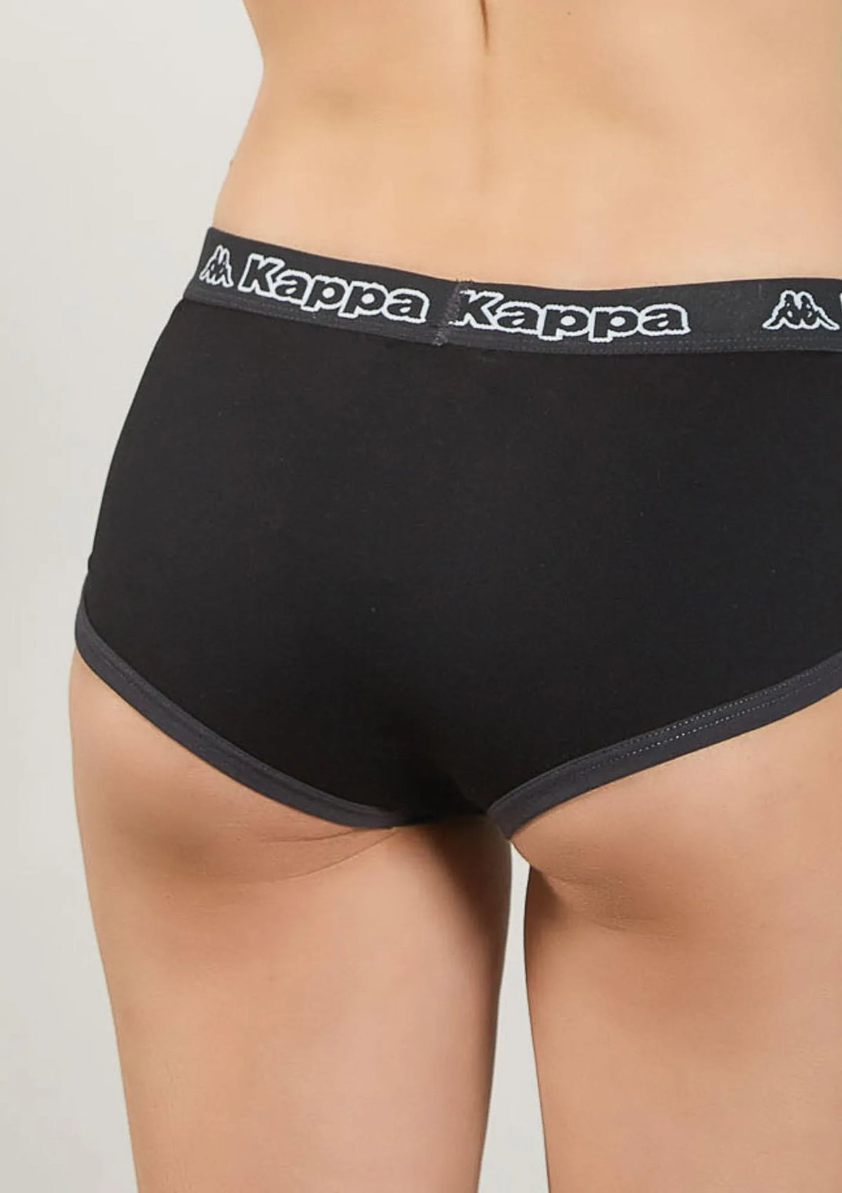 Szorty damskie sportowe z szeroką logowaną gumą K2170 Kappa