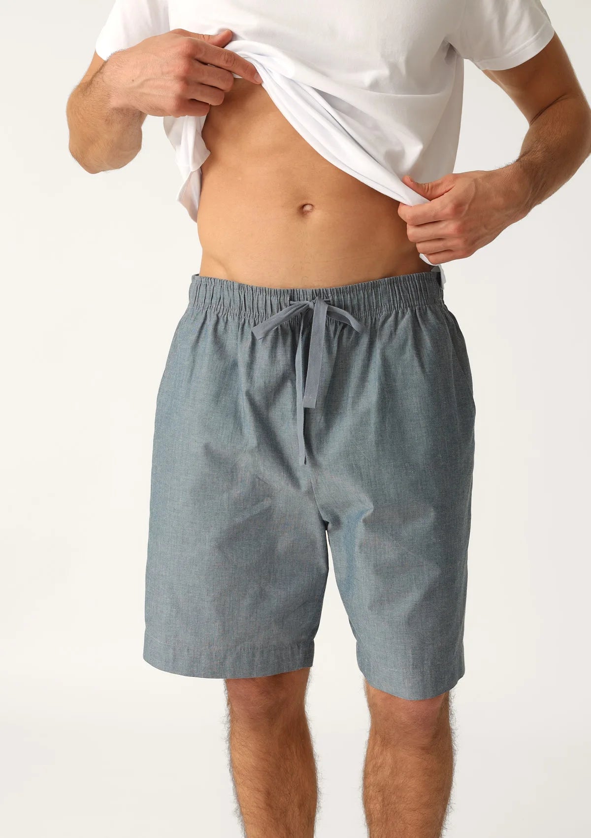 Szorty męskie bawełniane denim MH401-03 Naviale
