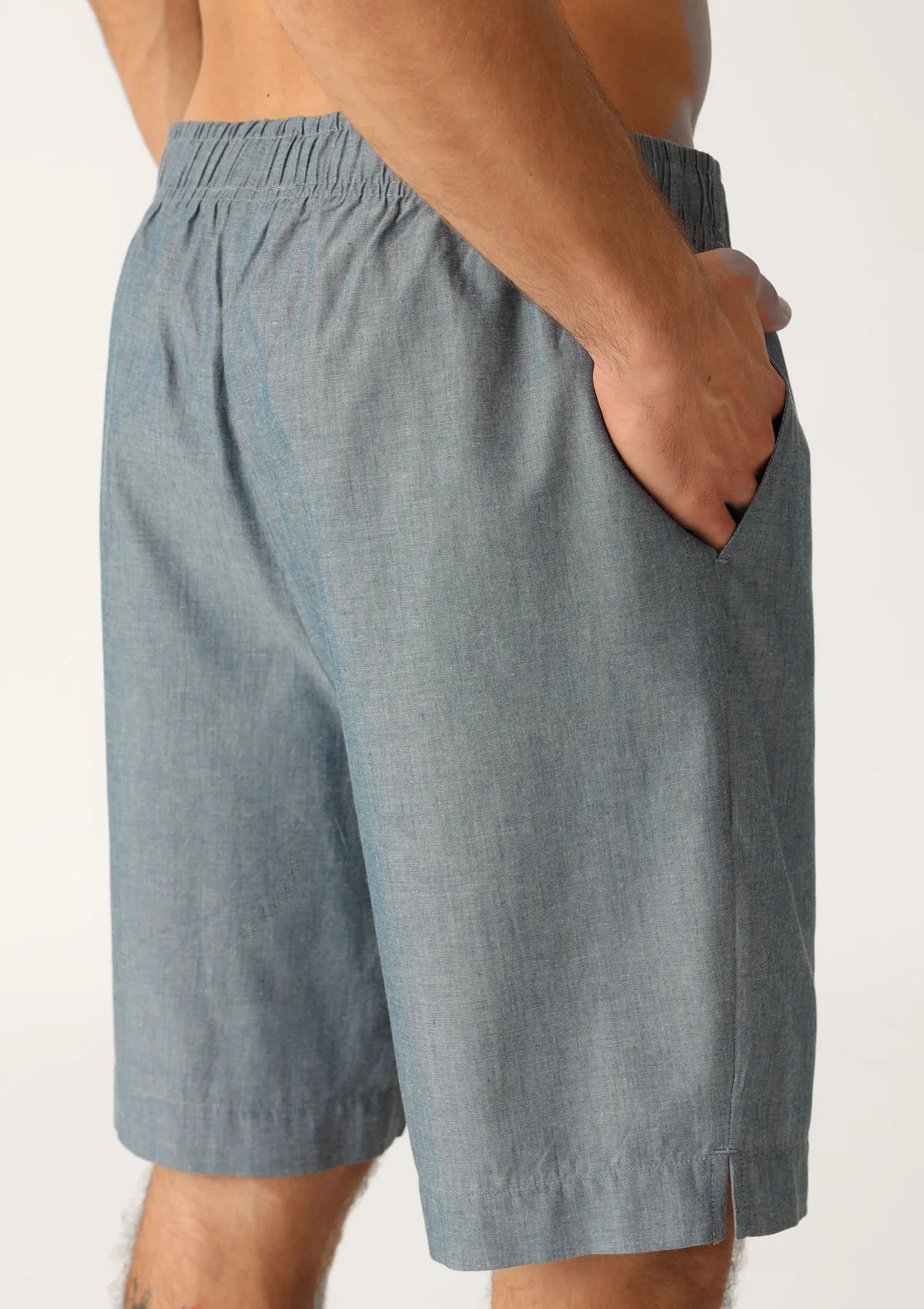 Szorty męskie bawełniane denim MH401-03 Naviale