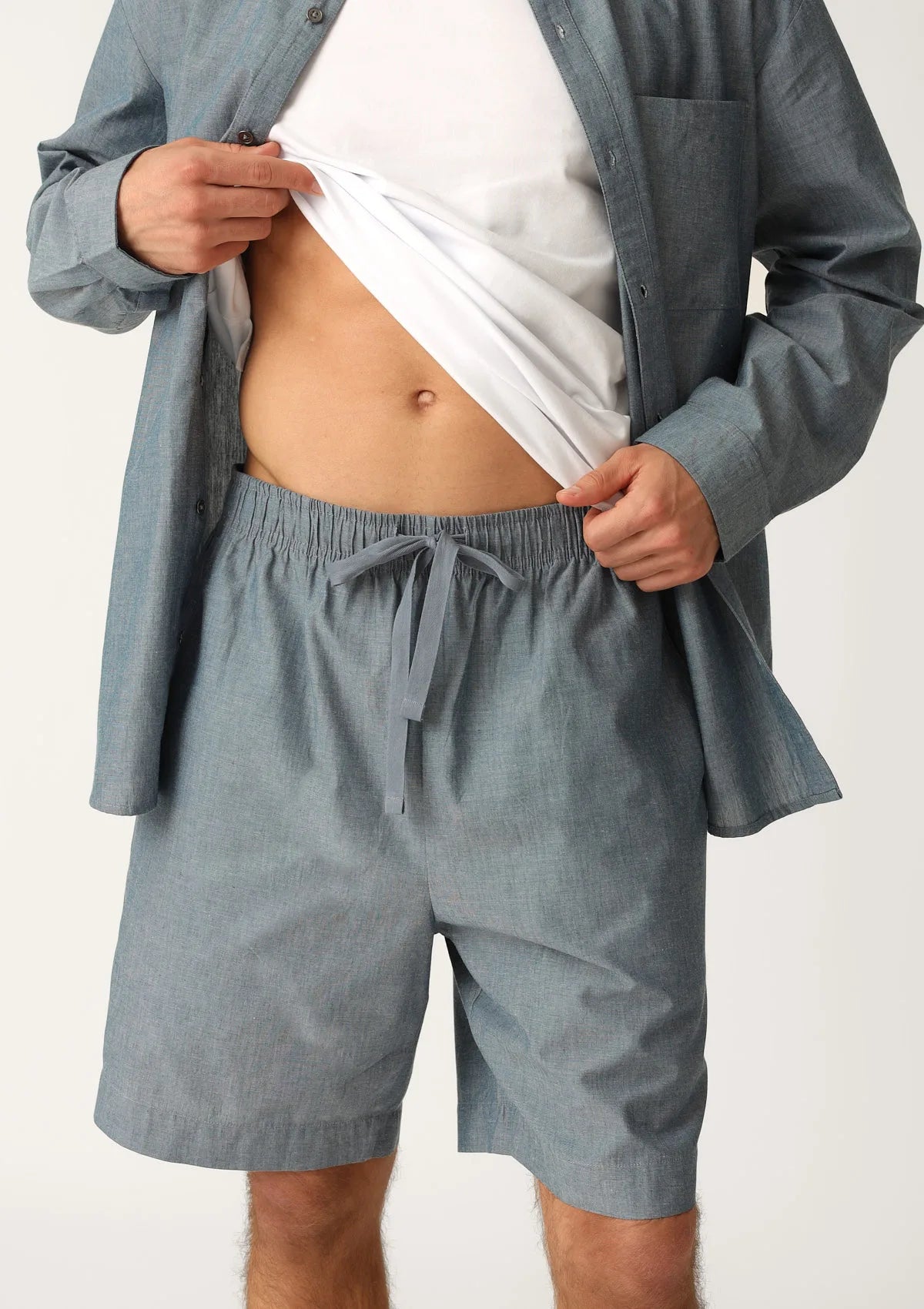 Szorty męskie bawełniane denim MH401-03 Naviale