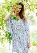 Tunika Homewear w kwiaty LHT 913