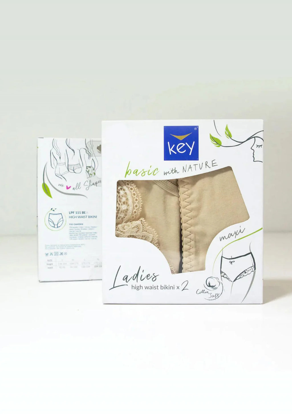 Wysokie figi damskie (2 pack) LPF 111