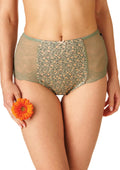 Wysokie figi damskie (2 pack) w kwiatki LPF 173