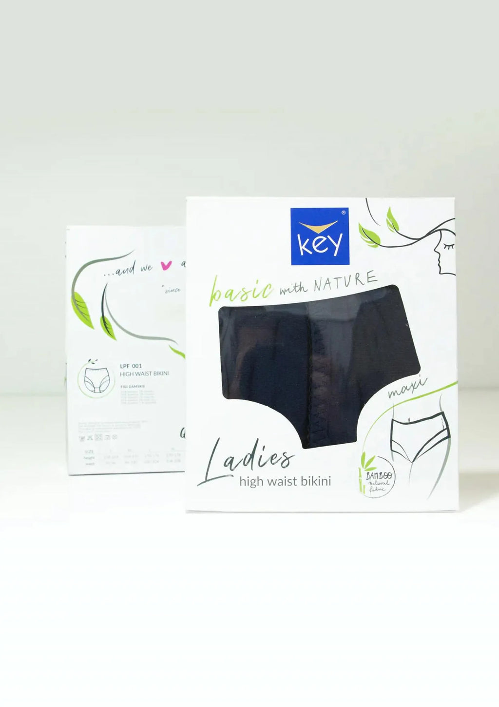 Wysokie figi damskie (2 pack) z dzianiny bambusowej LPF 001