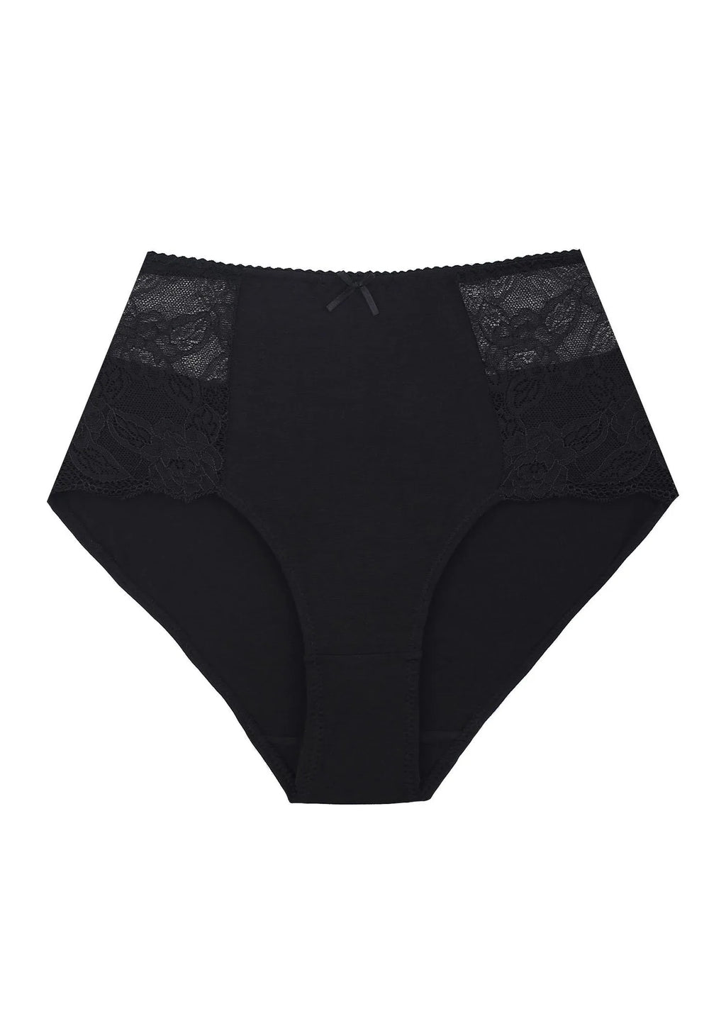 Wysokie figi damskie (2 pack) z koronką po bokach LPF 280