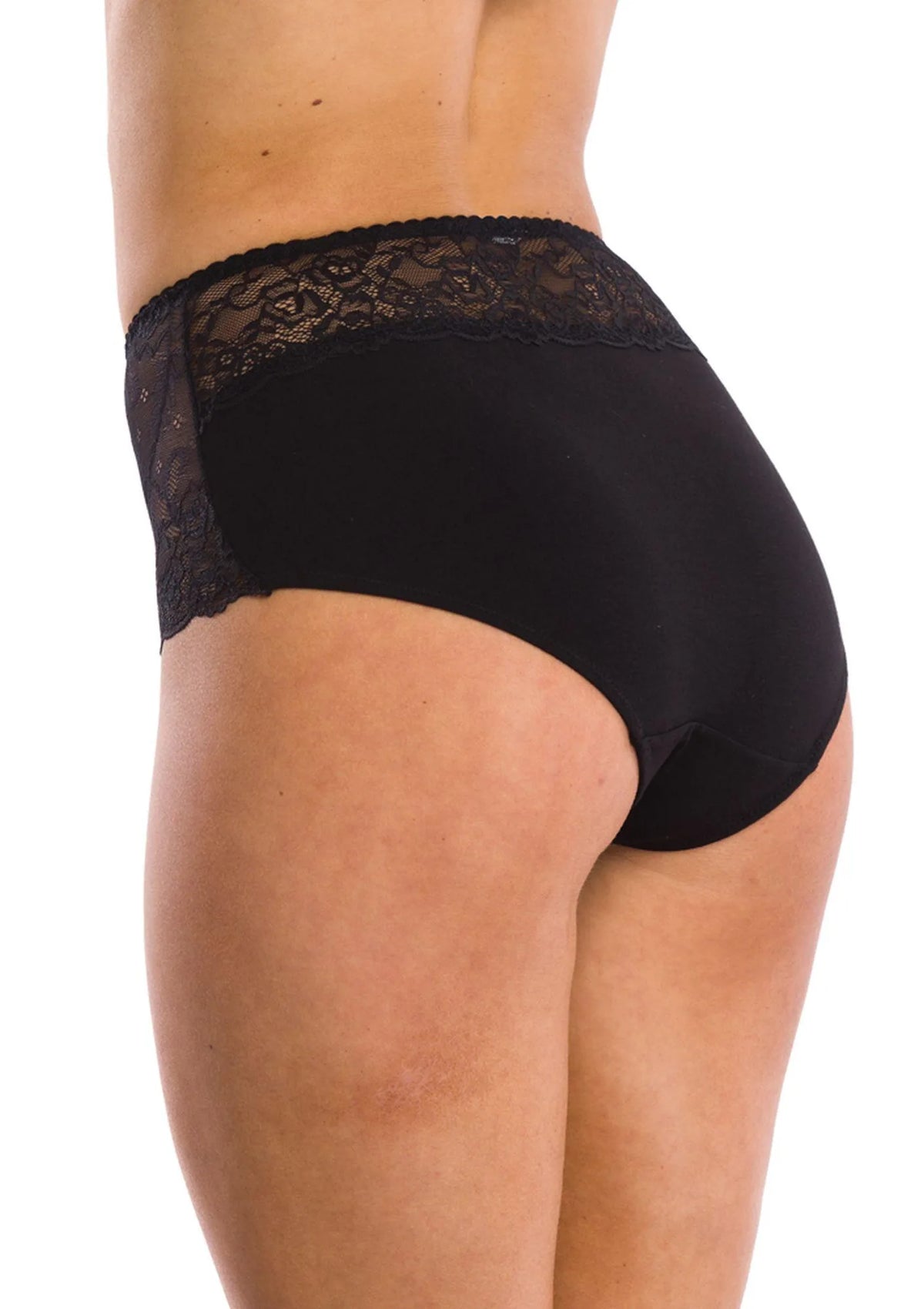 Wysokie figi damskie (2 pack) z koronką po bokach LPF 280