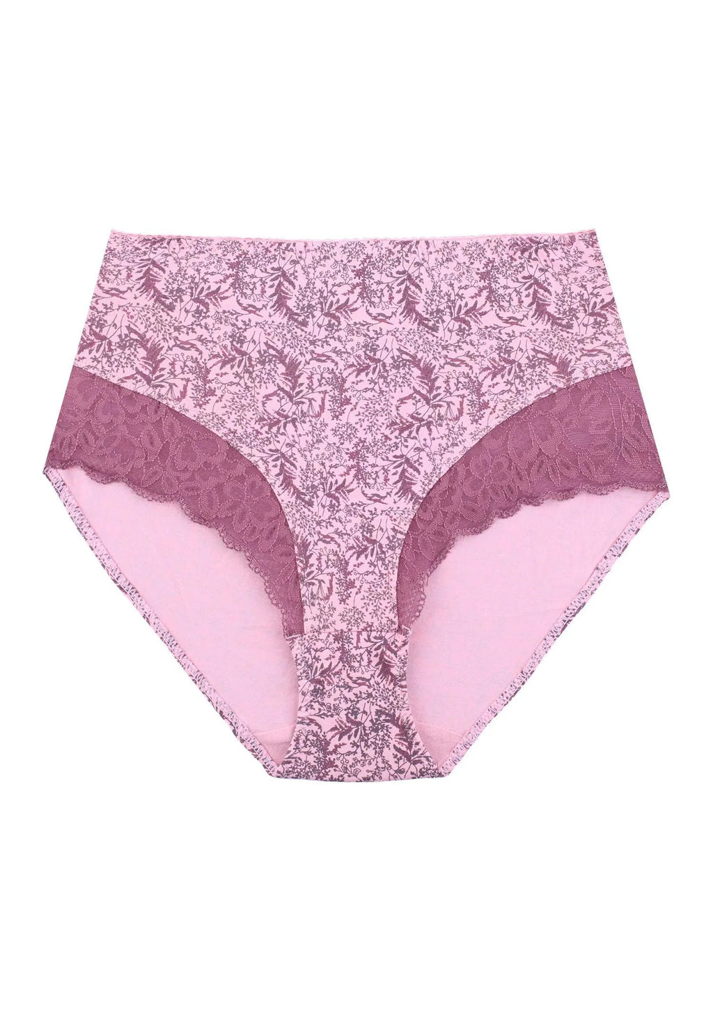 Wysokie figi damskie (2 pack) z koronkowym wykończeniem LPF 940