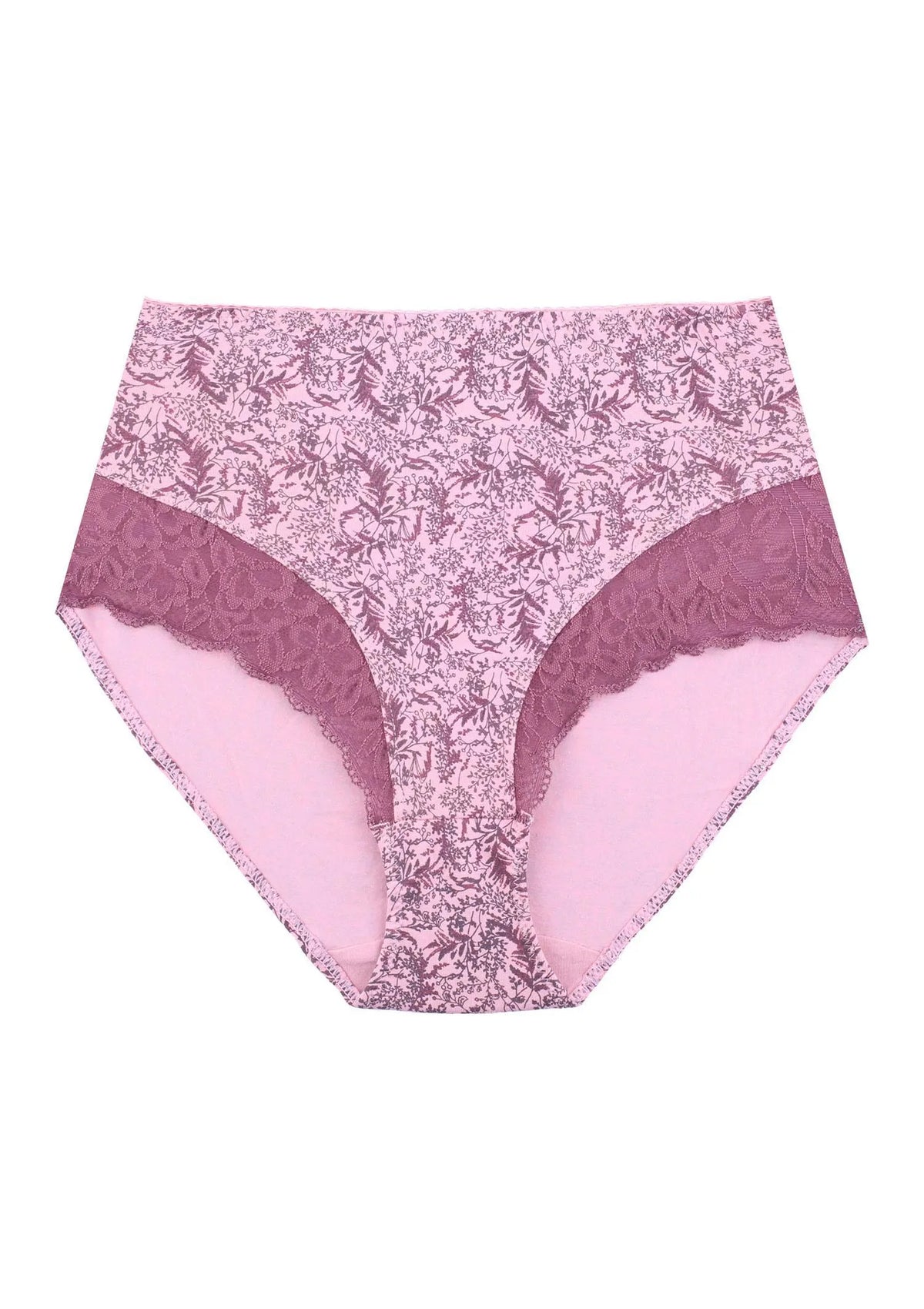 Wysokie figi damskie (2 pack) z koronkowym wykończeniem LPF 940