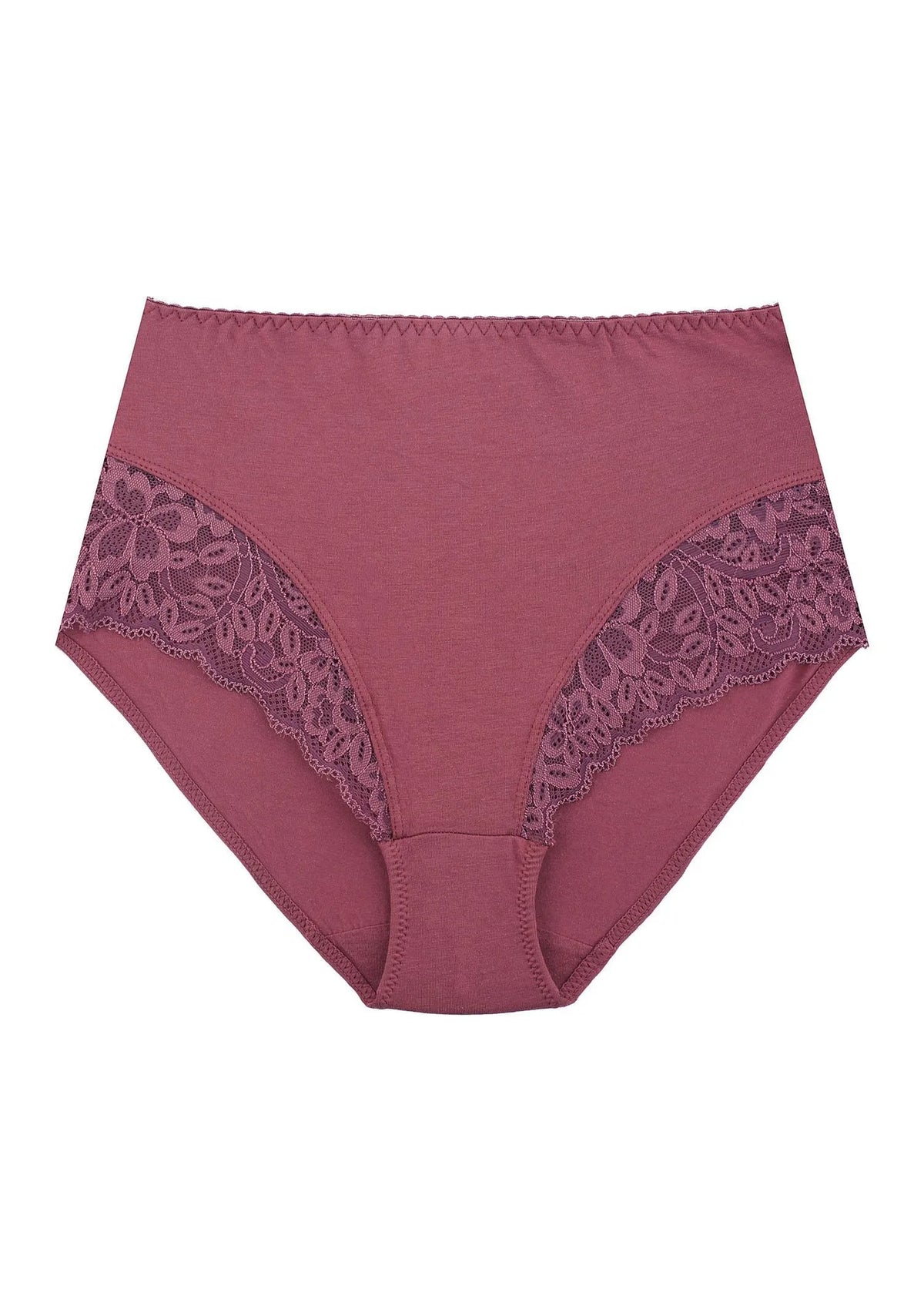 Wysokie figi damskie (2 pack) z koronkowym wykończeniem LPF 940