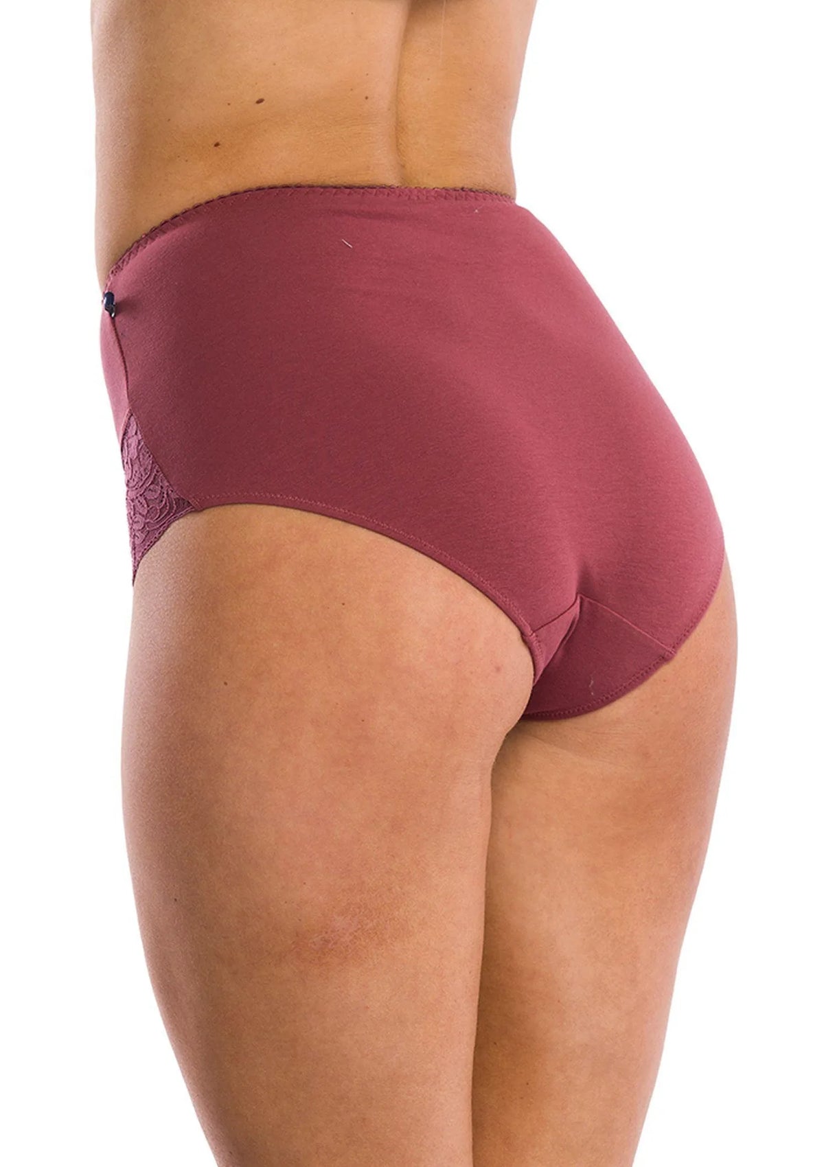 Wysokie figi damskie (2 pack) z koronkowym wykończeniem LPF 940