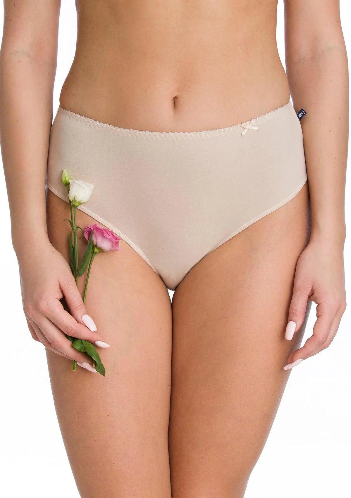 Wyższe gładkie figi damskie (2 pack) LPC 110