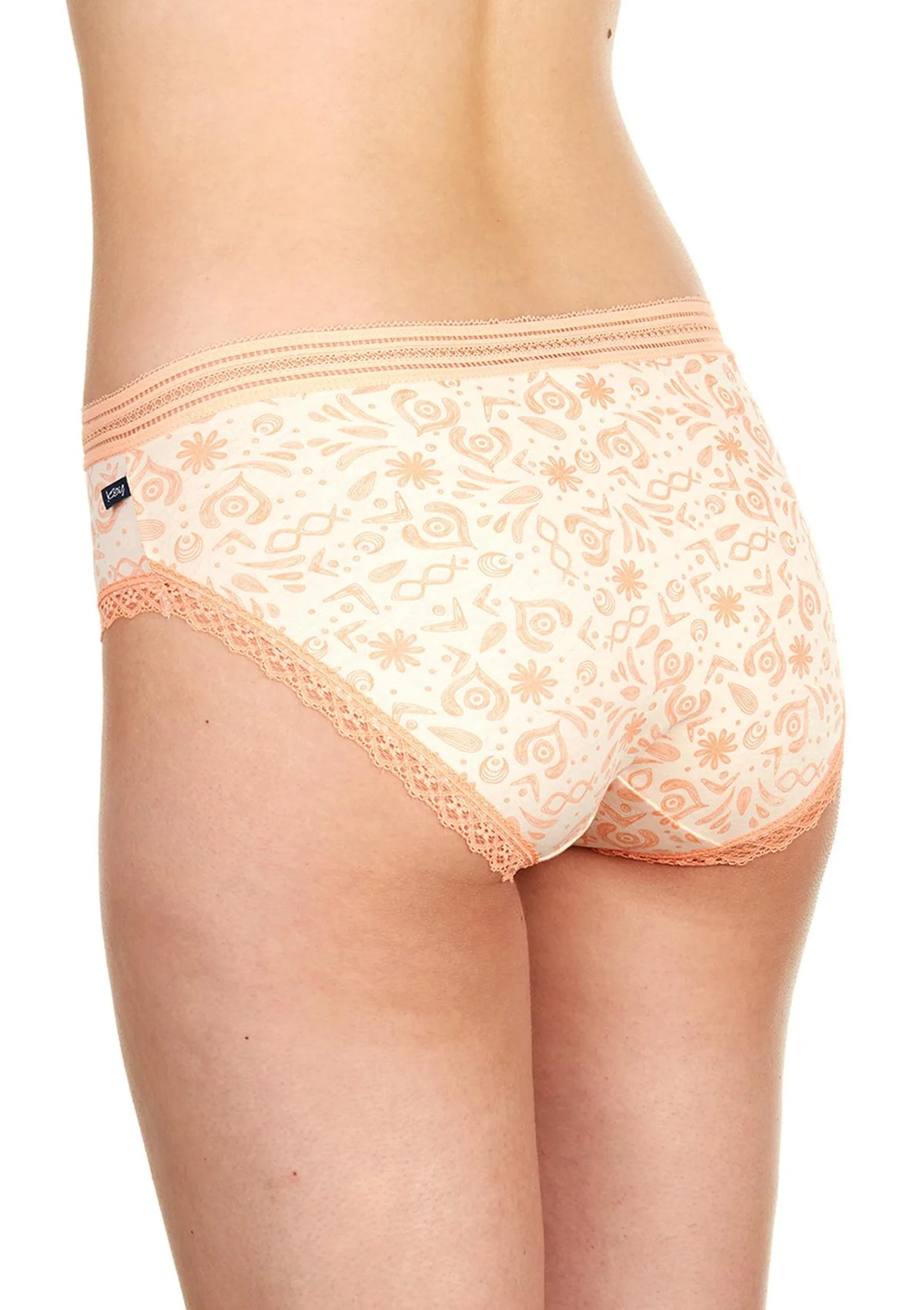 Wzorzyste bawełniane figi damskie bikini (2 pack) LPC 420