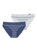 Wzorzyste figi damskie (2 pack) z koronkową górą LPR 731