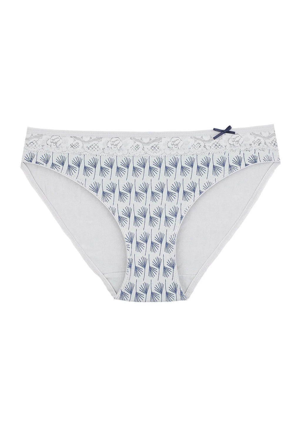 Wzorzyste figi damskie (2 pack) z koronkową górą LPR 731