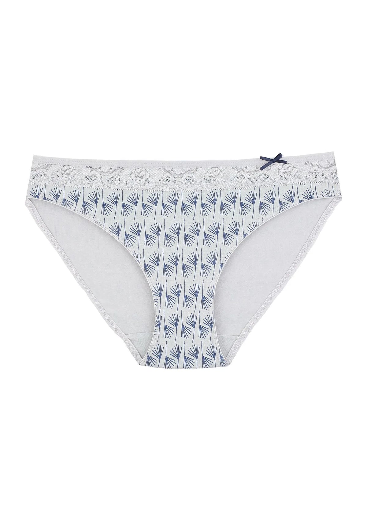 Wzorzyste figi damskie (2 pack) z koronkową górą LPR 731