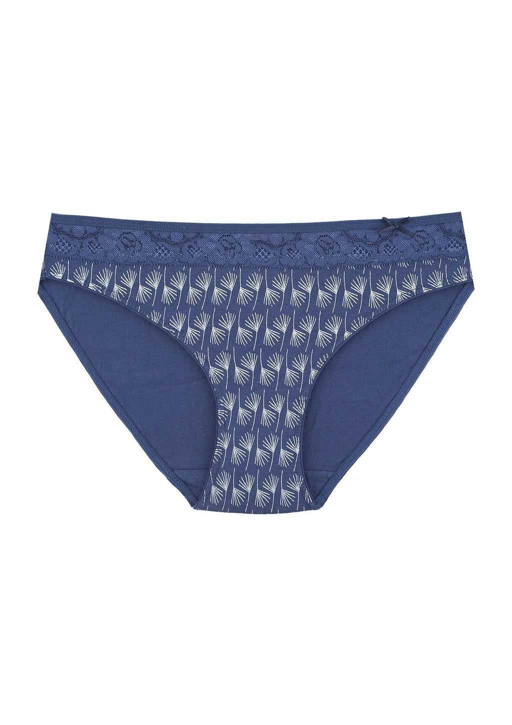 Wzorzyste figi damskie (2 pack) z koronkową górą LPR 731