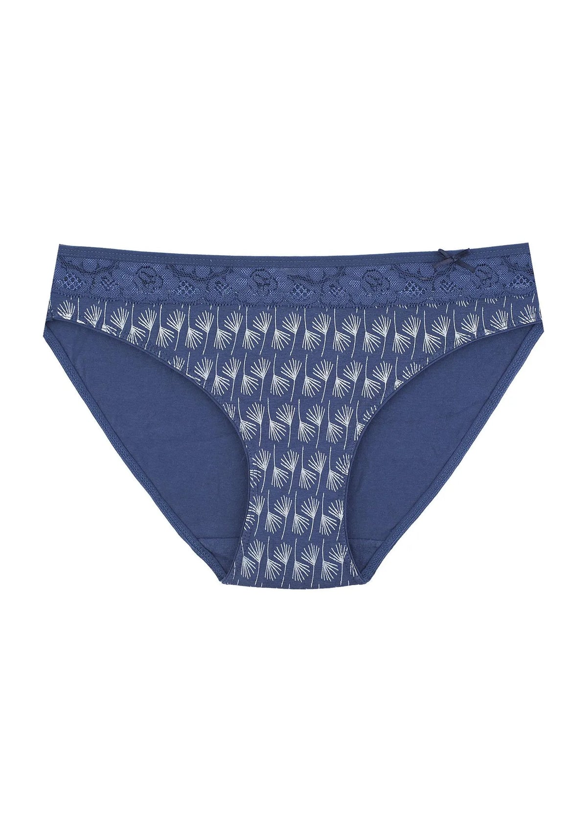 Wzorzyste figi damskie (2 pack) z koronkową górą LPR 731