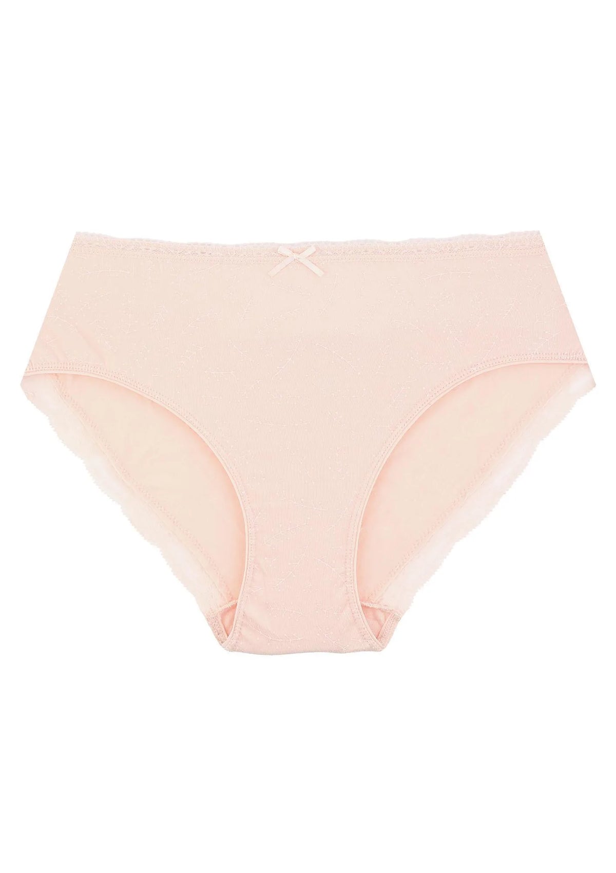 Wzorzyste figi damskie (2 pack) z koronkowym brzegiem na pośladkach LPC 936