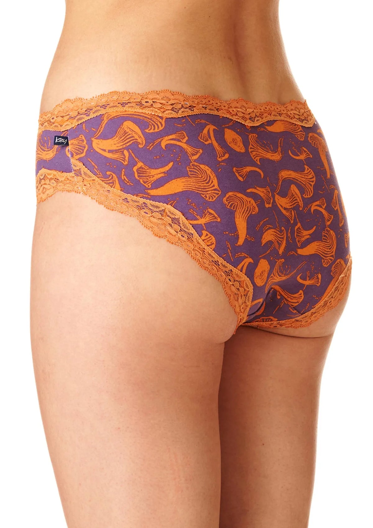 Wzorzyste figi damskie (2 pack) z koronkowym obszyciem LPP 752