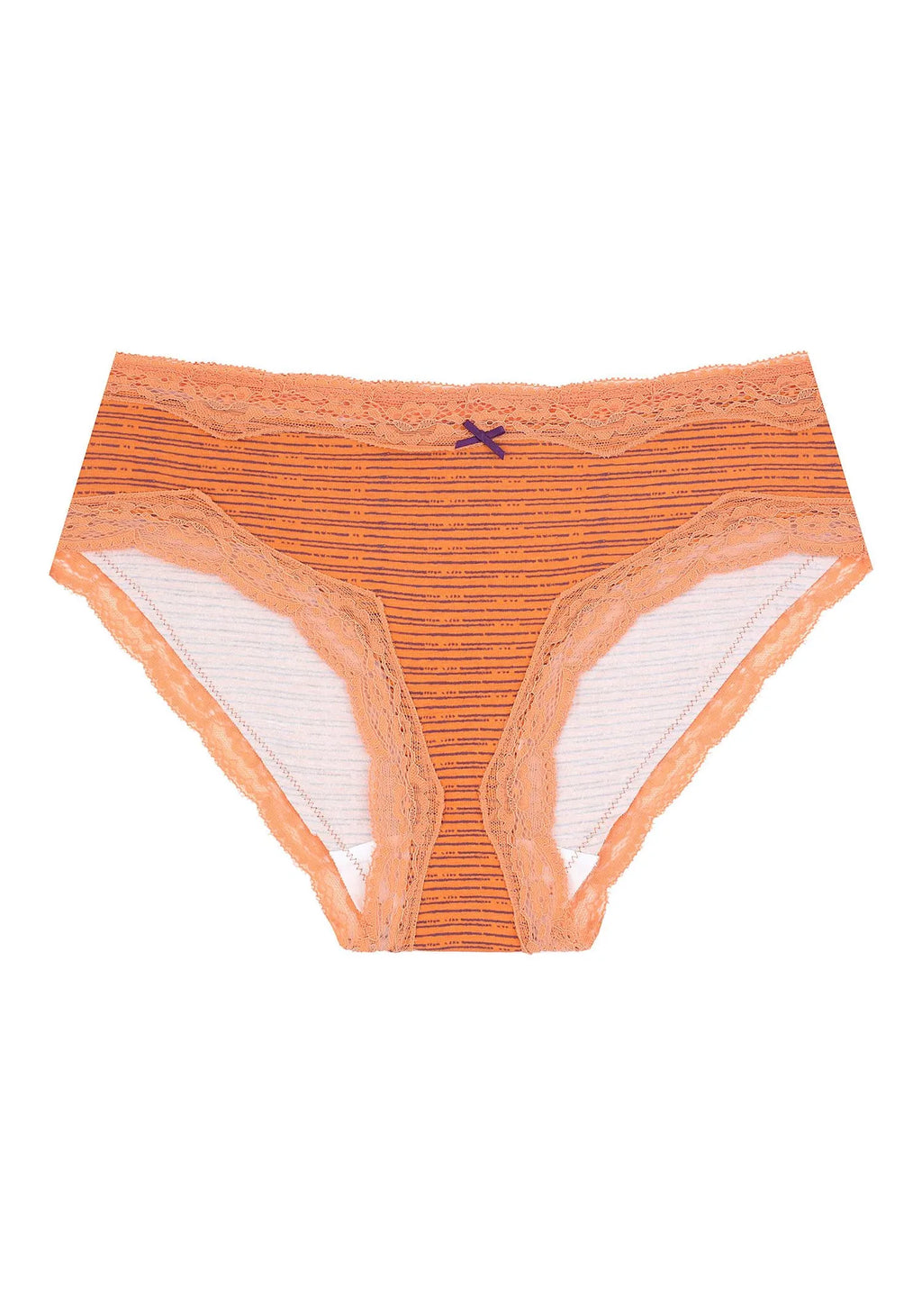 Wzorzyste figi damskie (2 pack) z koronkowym obszyciem LPP 752