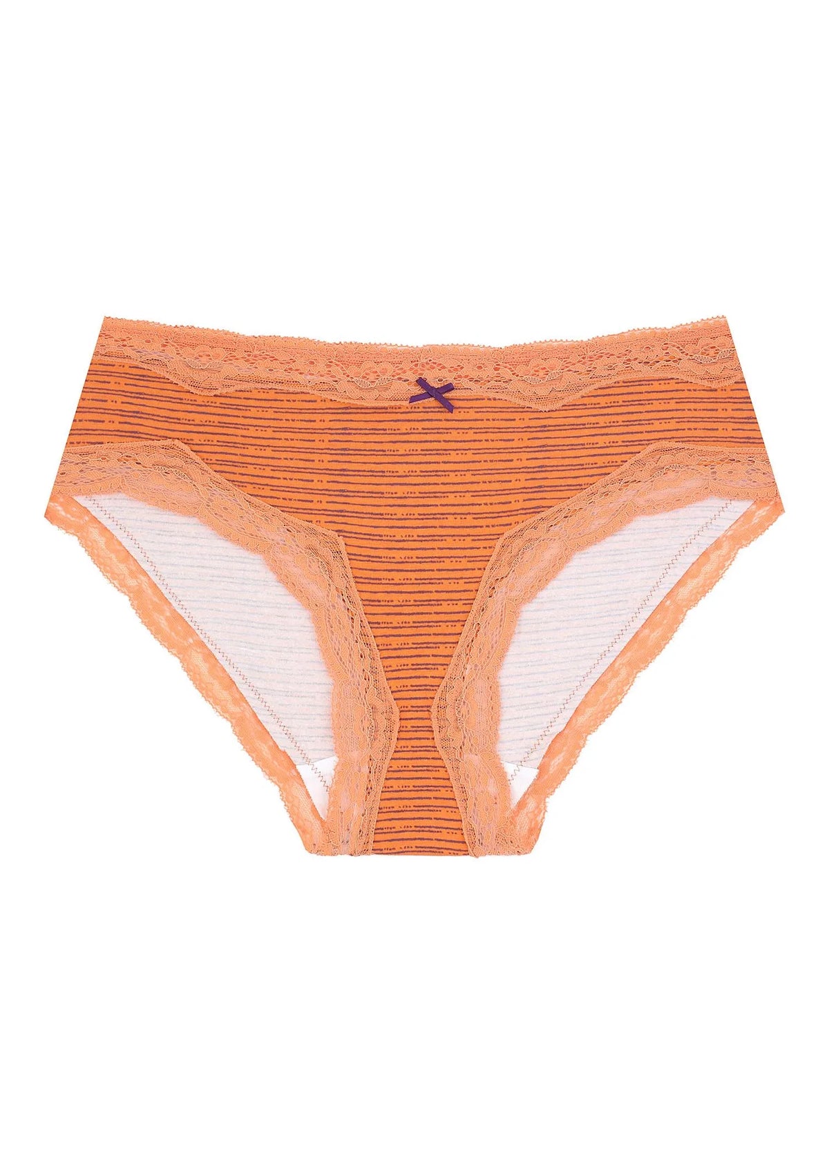 Wzorzyste figi damskie (2 pack) z koronkowym obszyciem LPP 752