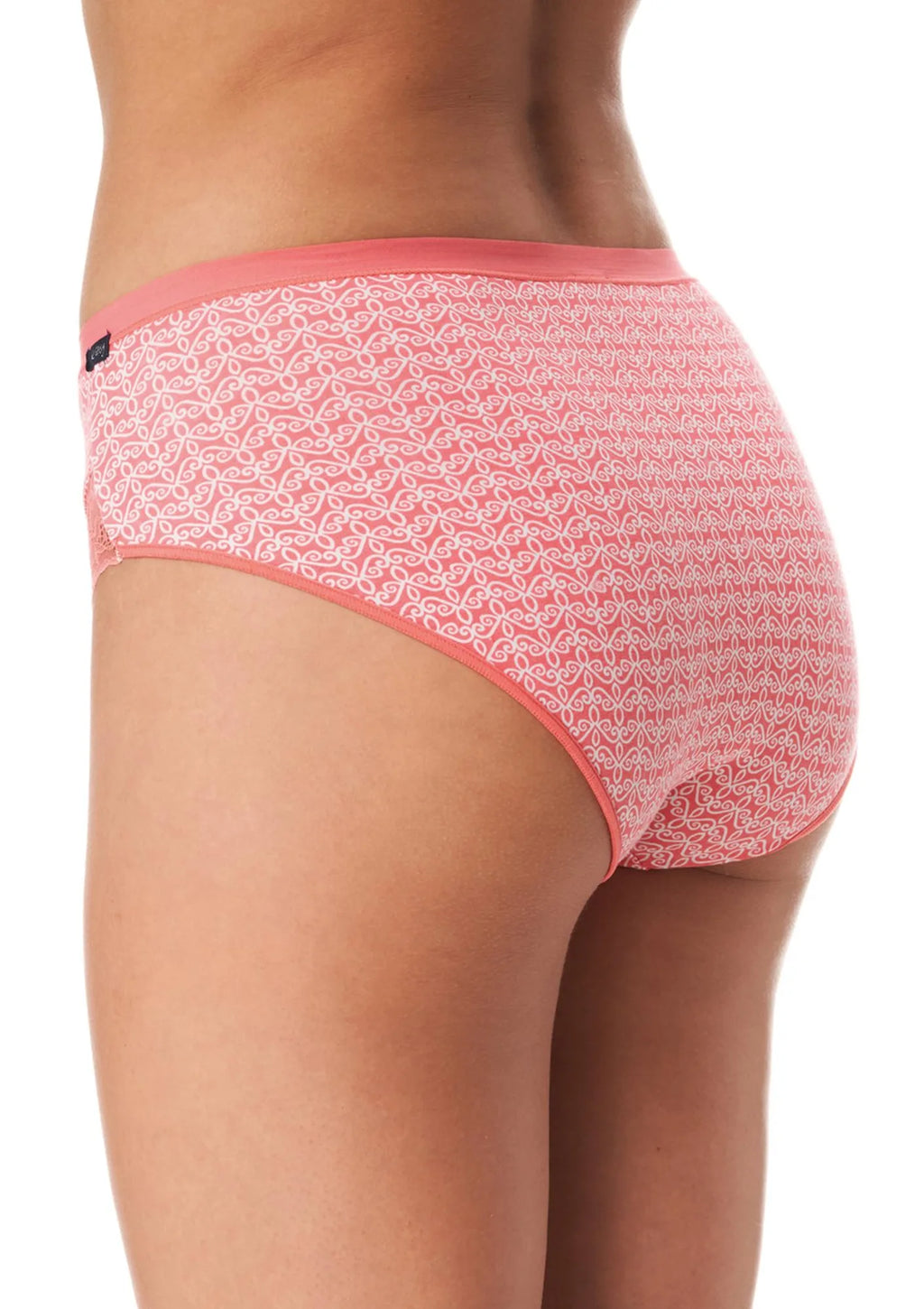 Wzorzyste figi damskie (2 pack) z szerokim bokiem LPC 772